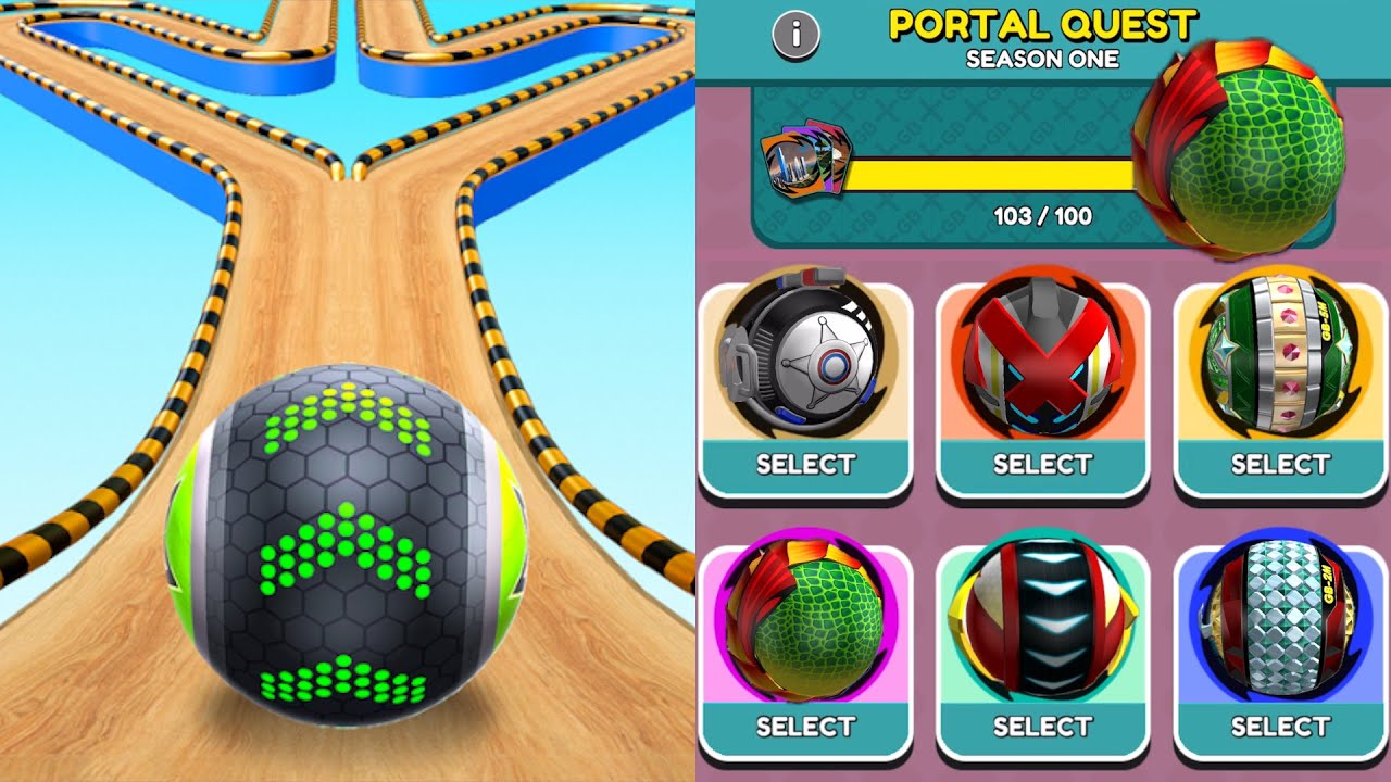 Going Balls New Update Portal Quest Feature Vs Challenge, Funny Race Android, iOS Gameplay 26