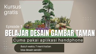 Belajar Desain Taman Pakai Aplikasi Android Pixellab, Episode 1 #landscape screenshot 3