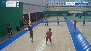 (복지) 전정림/김귀례 vs (복지) 김효엽/김연숙_여복 70 B 풀리그[2019 추새로병원장배 배드민턴 대회 (테니스장)]