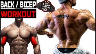BEST FULL BACK AND BICEPS WORKOUT