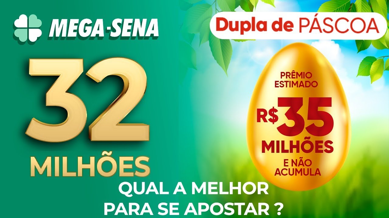 Dupla Sena de Páscoa 2023: saiba como concorrer a 35 milhões!