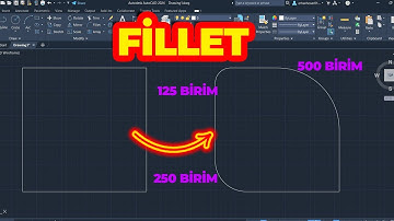 AutoCAD Dersleri -Fillet Komutu (Kenar Yuvarlatma Komutu) | AutoCAD 2024 #autocad