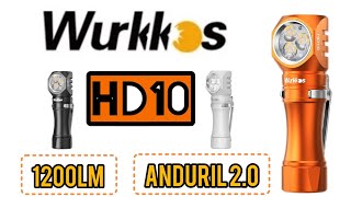 Wurkkos Hd10 1200 Lúmens Interface Anduril 2.0