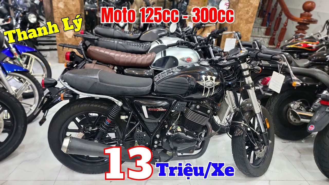 Thanh Lý Lô Moto Cruiser - Classic Tồn Kho GPX Twin 250 , FZ150i , Husky 125 , GD110 ,EN150A