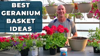 Best Geranium Basket Ideas - Quick and Easy Ideas of What to Mix with Geraniums