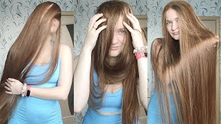 In front of the face 😍 Long Hair over face play shake (preview)