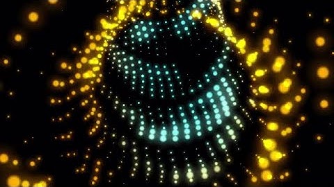 Yellow-Cyan Particles Tunnel Stock Motion Graphics