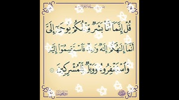 سورة فصلت الآية ( 6 )