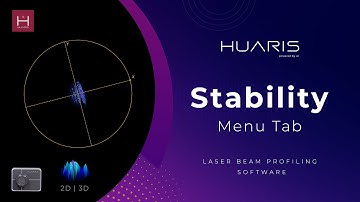 Huaris laser beam profiling Software Tutorial: Exploring laser beam pointing Stability