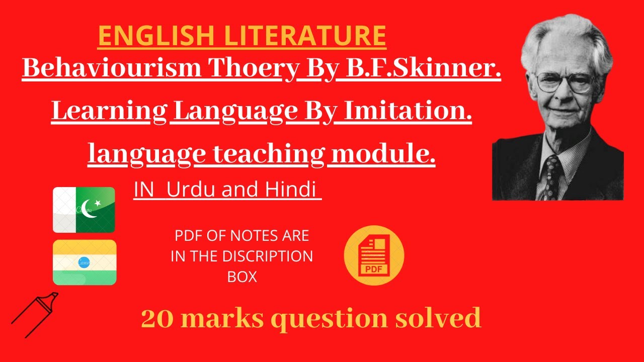 Behaviorism Theory By B F Skinner Learning Language By Imitation In behaviorism-theory-by-b-f-skinner-learning-language-by-imitation-in