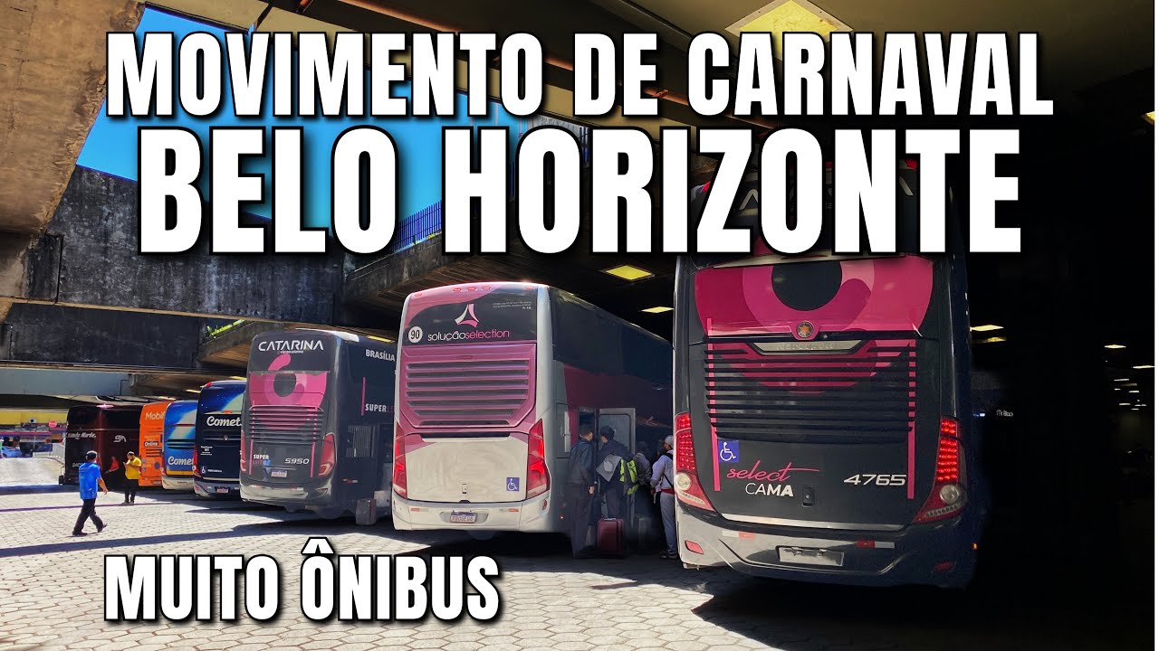 CHEGADA dos ÔNIBUS no CARNAVAL! O MOVIMENTO IMPRESSIONANTE NA RODOVIÁRIA DE BH #4
