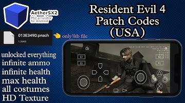 Resident Evil 4 USA Cheat Codes Everything Unlocked Aethersx2 Emulator Android 😱 #aethersx2