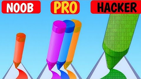 NOOB vs PRO vs HACKER vs GOD in Pencil Rush 3D