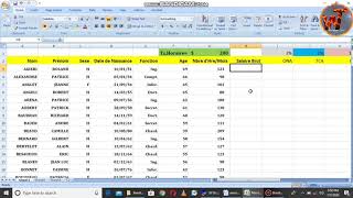 Determiner le salaire brut en EXCEL avec (Wonder-Tuto TV).2023