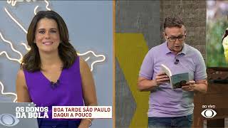 Neto emociona Adriana Araújo ao ler trecho de livro da apresentadora