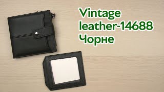 Розпаковка Vintage leather-14688 Чорне