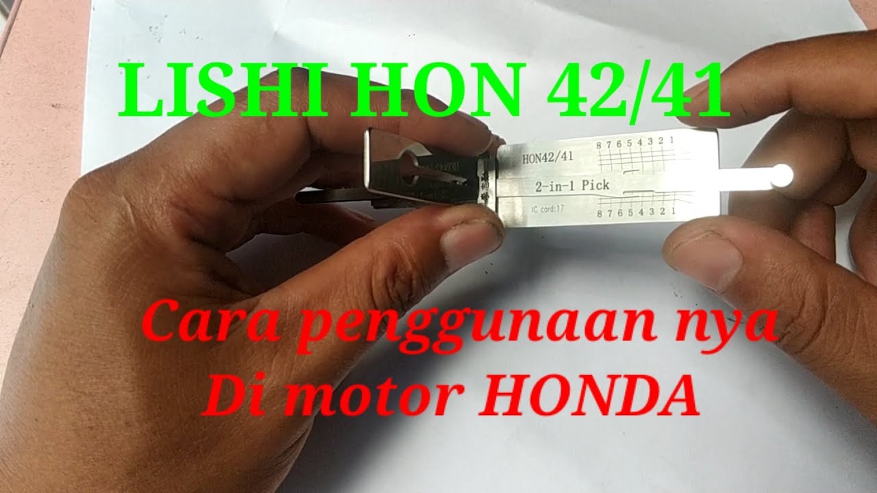 LISHI HON 42/41 2-1 pick, How to use?