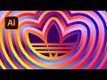 Colorful Gradient Stroke Logo Effects | Illustrator Tutorial
