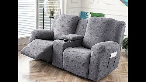 Leopard Loveseat Recliner Cover with Console Installation Video