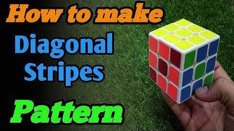 How to make Diagonal Stripes pattern in Rubik