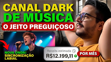 Como criar um videoclipe para canal dark de música com sincronização labial que monetiza rápido