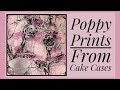 Gelli Plate - How to Make a Poppy Print from a Cake Case #easy #gelliprint #tutorial