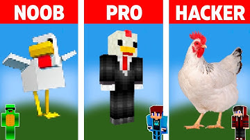NOOB VS PRO VS HACKER Minecraft Pixel art✨Chicken