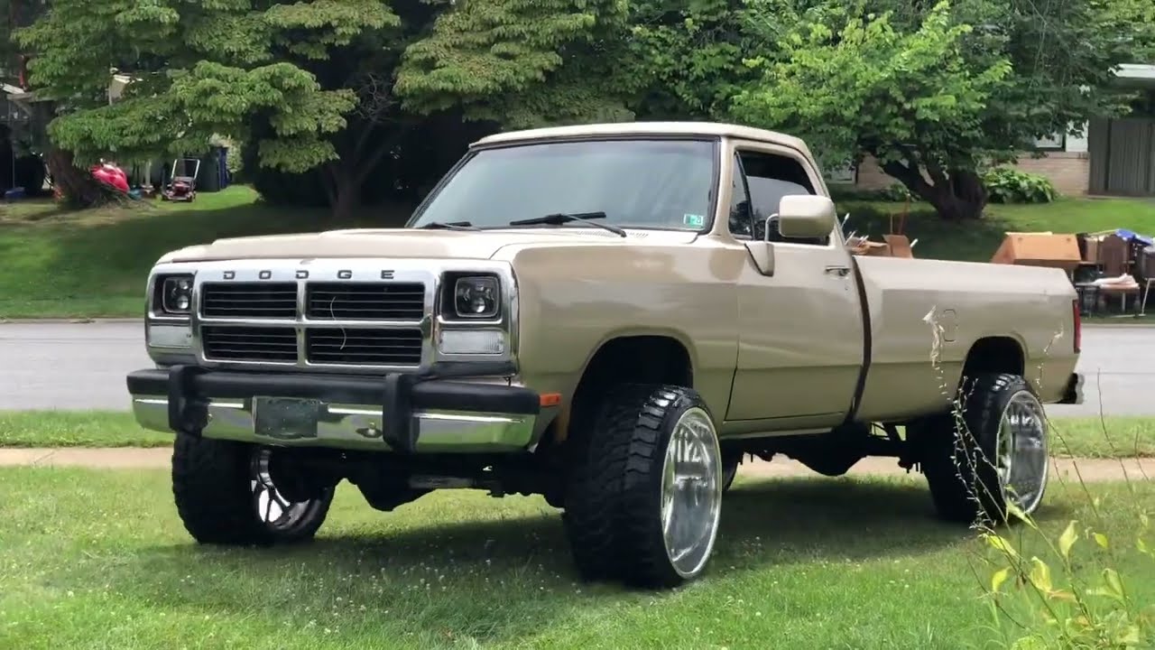 First Gen Cummins On 24x14 Forged Wheels Youtube 