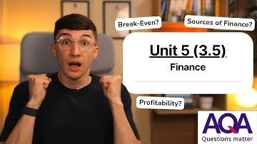 Unit 5 (3.5) – Finance | AQA A-Level Business (Revision)