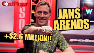 Jans Arends Wins 26 Million In Wsop 100000 Buyin