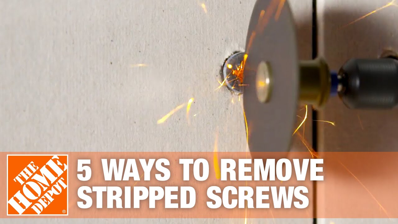 How to Remove a Stripped Screw