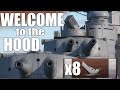 HMS Hood 8 kill 14 achievement last minute win - WOWS