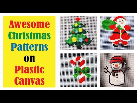 25+ Christmas Plastic Canvas Designs