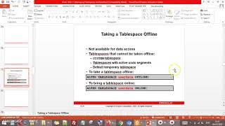 Managing Tablespaces and Datafiles - III (Week11 Lecture1)