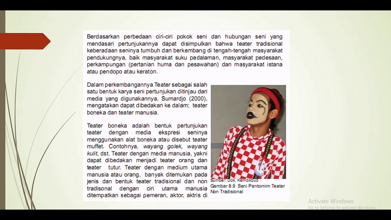 Kritik Teater Seni Budaya Tugas video seni budaya teater "LUPA" Smait