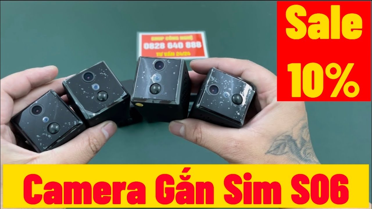 SALE 10% Camera S06 Gắn Sim 4G Mới Nhất Hiện Nay , Camera Gắn Sim 4G ...