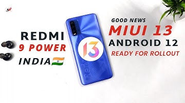 Redmi 9 Power/9T Miui 13 Android 12 Update is Ready For Rollout India 🇮🇳 & Global | Xiaomi Miui 13