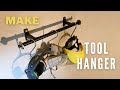 Crafting a diy iron hanger for tool organization in the garage