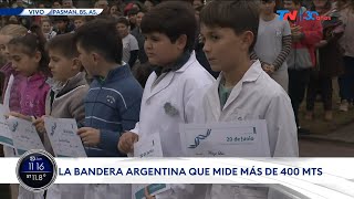 DÍA DE LA BANDERA I Una promesa y el símbolo patrio más extenso del país