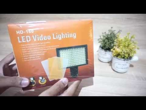 Lampu LED ini cocok banget buat dipasang di hot shoe kamera kalian. LD160 Video Lighting ini ngebant. 