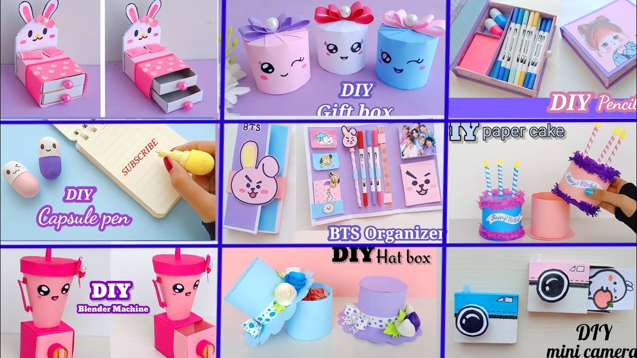 11 Easy Craft Ideas  School Craft Idea/ Diy Craft/ School Hacks