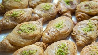 طريقة عمل الشعيبيات بعجينة البقلاوة المنزلية حلويات الشرقية -وصفات رمضانية 2016 -Fatemahisokay