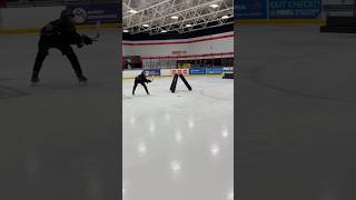 Quick touch give and go hockey drill #hockeydrills #hockeyiq #hockey
