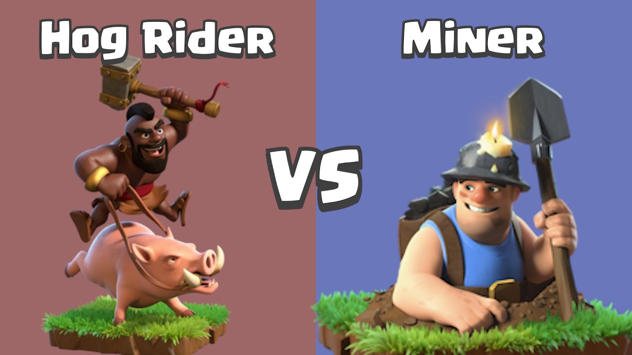 Every Level Hog Rider VS Every Level Miner Clash of Clans - YouTube.