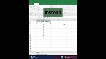 Superscript | Ms Excel Tricks 🔥🤯 #shorts #excel