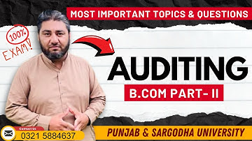 “Most Important Auditing Questions | Annual Exams 2025 | Punjab & Sargodha University”