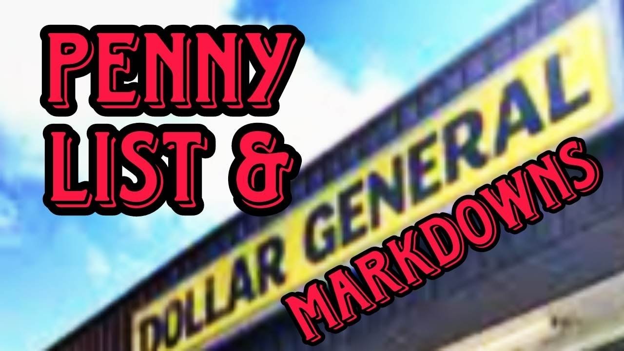 Dollar General Penny List and Markdowns (4/18/23) YouTube