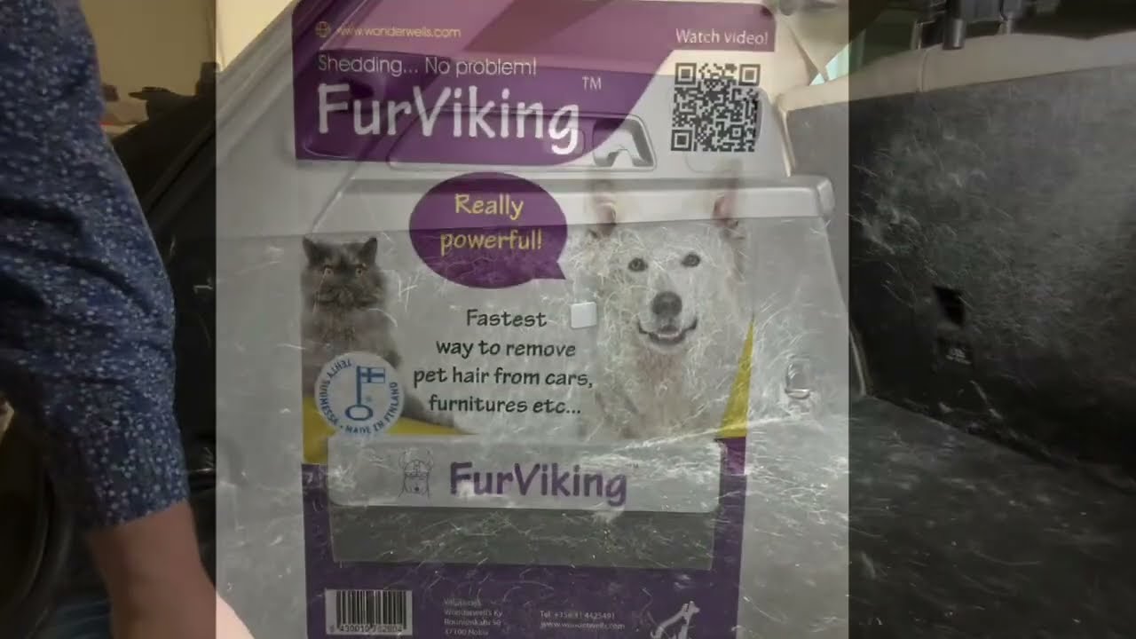 FurViking Ultimate tool for remove dog hair. Clean car trunk in 5 min