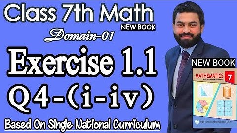 Class 7th Math New Book Unit 1 Exercise 1.1 Question 4 (i-iv)-comparing the decimal Numbers