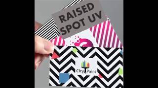 Raised Spot UV Business Cards (Premium Quality)